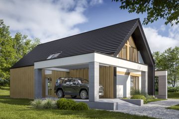  Projekt domu LK&1778 (LKP1027) - projekt domu parterowego z poddaszem - Zdjęcie 3