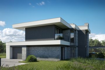 Projekt domu LK&1777 - z pełnym piętrem dom o powierzchni 250,38 m², dach płaski - ujęcie 7