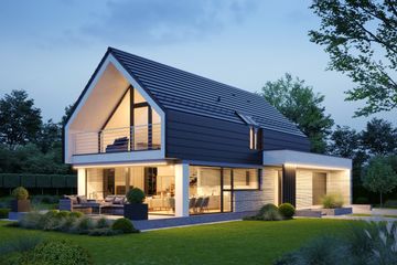  Projekt domu LK&1775 (LKP1036) - projekt domu parterowego z poddaszem - Zdjęcie 1