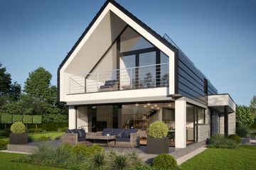  Projekt domu LK&1775 (LKP1036) - projekt domu parterowego z poddaszem - Zdjęcie 2