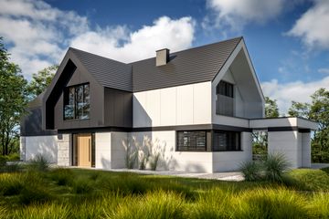  Projekt domu LK&1768 (LKP1050) - projekt domu parterowego z poddaszem - Zdjęcie 3