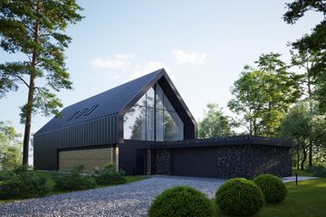  Projekt domu LK&1756 (LKP1029) - projekt domu parterowego z poddaszem - Zdjęcie 1