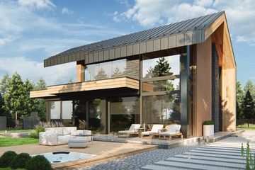  Projekt domu LK&1751 (LKP1030) - projekt domu parterowego z poddaszem - Zdjęcie 5