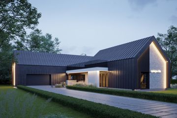Projekt domu LK&1749 - parterowy z poddaszem dom o powierzchni 181,15 m², dach dwuspadowy - ujęcie 2