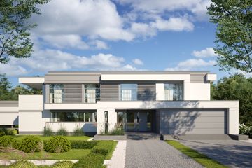  Projekt domu LK&1743 (LKP1054) - projekt domu z pełnym piętrem - Zdjęcie 1