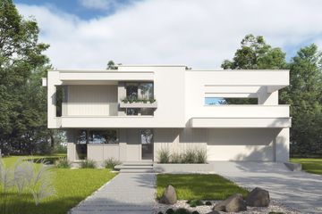  Projekt domu LK&1736 (LKP1058) - projekt domu z pełnym piętrem - Zdjęcie 2