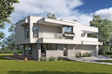  Projekt domu LK&1736 (LKP1058) - projekt domu z pełnym piętrem - Zdjęcie 3