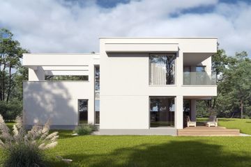  Projekt domu LK&1736 (LKP1058) - projekt domu z pełnym piętrem - Zdjęcie 5