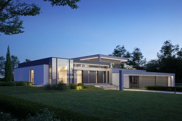 Projekt domu LK&1732 - z pełnym piętrem dom o powierzchni 518,12 m², dach płaski - ujęcie 3