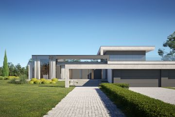 Projekt domu LK&1732 - z pełnym piętrem dom o powierzchni 518,12 m², dach płaski - ujęcie 4
