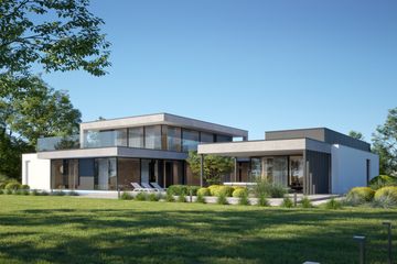 Projekt domu LK&1732 - z pełnym piętrem dom o powierzchni 518,12 m², dach płaski - ujęcie 5