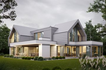  Projekt domu LK&1727 (LKP1064) - projekt domu parterowego z poddaszem - Zdjęcie 5