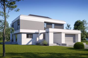  Projekt domu LK&1713 (LKP1060) - projekt domu z pełnym piętrem - Zdjęcie 3