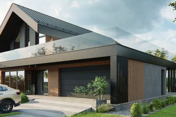  Projekt domu LK&1712 (LKP1034) - projekt domu parterowego z poddaszem - Zdjęcie 4