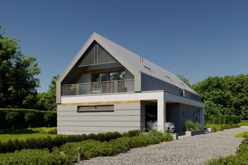  Projekt domu LK&1705 (LKP1035) - projekt domu parterowego z poddaszem - Zdjęcie 3