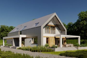  Projekt domu LK&1705 (LKP1035) - projekt domu parterowego z poddaszem - Zdjęcie 1