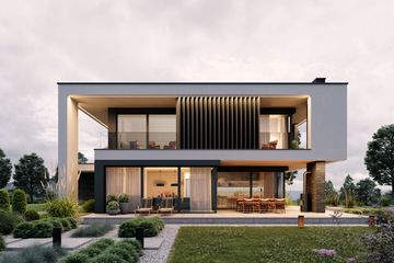  Projekt domu LK&1698 (LKP1037) - projekt domu z pełnym piętrem - Zdjęcie 2