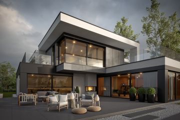  Projekt domu LK&1695 (LKP1055) - projekt domu z pełnym piętrem - Zdjęcie 2