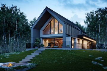  Projekt domu LK&1692 (LKP1038) - projekt domu parterowego z poddaszem - Zdjęcie 4