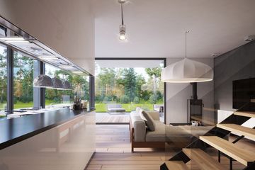  Projekt domu LK&1692 (LKP1038) - projekt domu parterowego z poddaszem - Zdjęcie 7