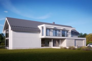  Projekt domu LK&1691 (LKP1070) - projekt domu parterowego z poddaszem - Zdjęcie 1