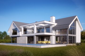  Projekt domu LK&1691 (LKP1070) - projekt domu parterowego z poddaszem - Zdjęcie 2