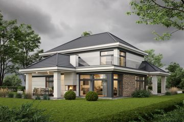  Projekt domu LK&1684 (LKP1072) - projekt domu z pełnym piętrem - Zdjęcie 2