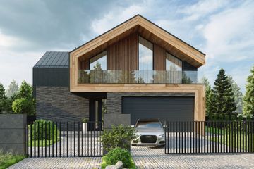  Projekt domu LK&1679 (LKP1076) - projekt domu z pełnym piętrem - Zdjęcie 1