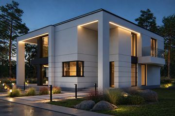  Projekt domu LK&1661 (LKP1078) - projekt domu z pełnym piętrem - Zdjęcie 7