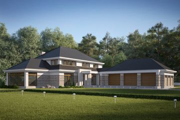  Projekt domu LK&1650 (LKP1071) - projekt domu parterowego z poddaszem - Zdjęcie 3