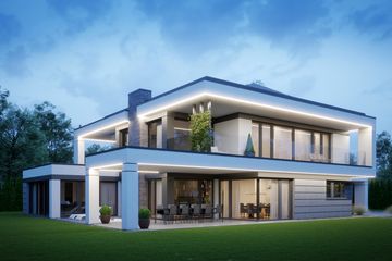  Projekt domu LK&1648 (LKP1068) - projekt domu parterowego z poddaszem - Zdjęcie 1