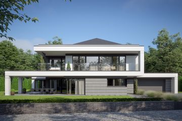  Projekt domu LK&1648 (LKP1068) - projekt domu parterowego z poddaszem - Zdjęcie 3