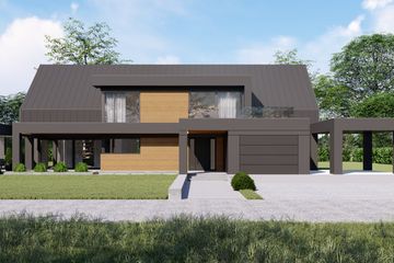  Projekt domu LK&1631 (LKP1086) - projekt domu z pełnym piętrem - Zdjęcie 6