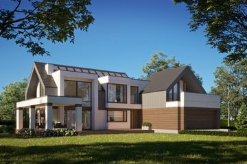 Projekt domu LK&1623 - parterowy z poddaszem dom o powierzchni 273,89 m², dach wielospadowy - ujęcie 3