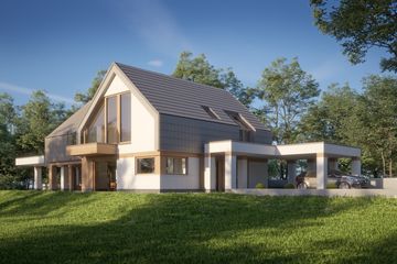  Projekt domu LK&1616 (LKP1087) - projekt domu parterowego z poddaszem - Zdjęcie 1
