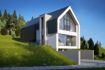  Projekt domu LK&1595 (LKP1088) - projekt domu z pełnym piętrem - Zdjęcie 2