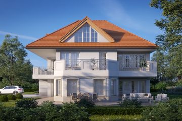  Projekt domu LK&1594 (LKP1090) - projekt domu z pełnym piętrem - Zdjęcie 3
