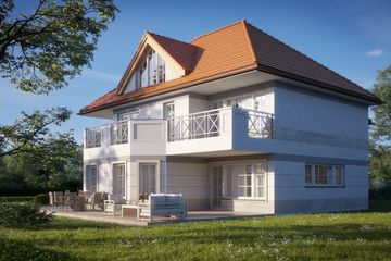  Projekt domu LK&1594 (LKP1090) - projekt domu z pełnym piętrem - Zdjęcie 4