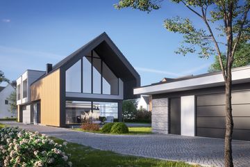 Projekt domu LK&1592 - parterowy z poddaszem dom o powierzchni 159,49 m², dach czterospadowy - ujęcie 2