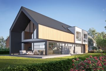 Projekt domu LK&1592 - parterowy z poddaszem dom o powierzchni 159,49 m², dach czterospadowy - ujęcie 3
