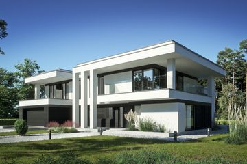 Projekt domu LK&1578 - z pełnym piętrem dom o powierzchni 274,80 m², dach kopertowy - ujęcie 2