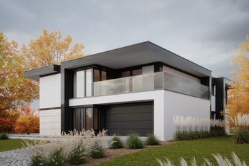 Projekt domu LK&1570 - z pełnym piętrem dom o powierzchni 281,19 m², dach kopertowy - ujęcie 2