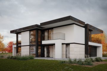 Projekt domu LK&1570 - z pełnym piętrem dom o powierzchni 281,19 m², dach kopertowy - ujęcie 3