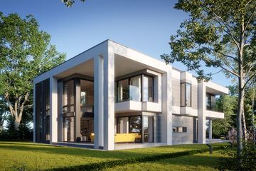 Projekt domu LK&1561 - z pełnym piętrem dom o powierzchni 284,34 m², dach płaski - ujęcie 3
