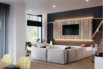 Projekt domu LK&1561 - z pełnym piętrem dom o powierzchni 284,34 m², dach płaski - ujęcie 6