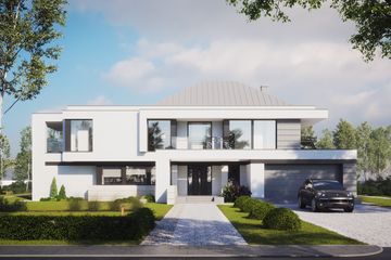 Projekt domu LK&1556 - z pełnym piętrem dom o powierzchni 377,15 m², dach kopertowy - ujęcie 3
