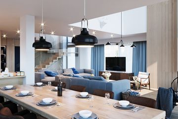 Projekt domu LK&1553 - parterowy z poddaszem dom o powierzchni 230,30 m², dach dwuspadowy - ujęcie 6