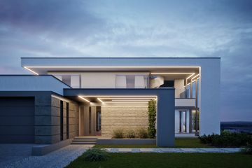 Projekt domu LK&1543 - z pełnym piętrem dom o powierzchni 260,96 m², dach płaski - ujęcie 3