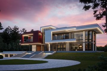 Projekt domu LK&1540 - z pełnym piętrem dom o powierzchni 316,89 m², dach płaski - ujęcie 4