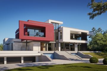 Projekt domu LK&1540 - z pełnym piętrem dom o powierzchni 316,89 m², dach płaski - ujęcie 5